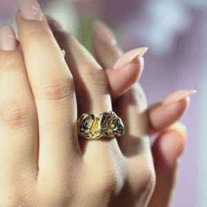 Molten Texture Bold Ring